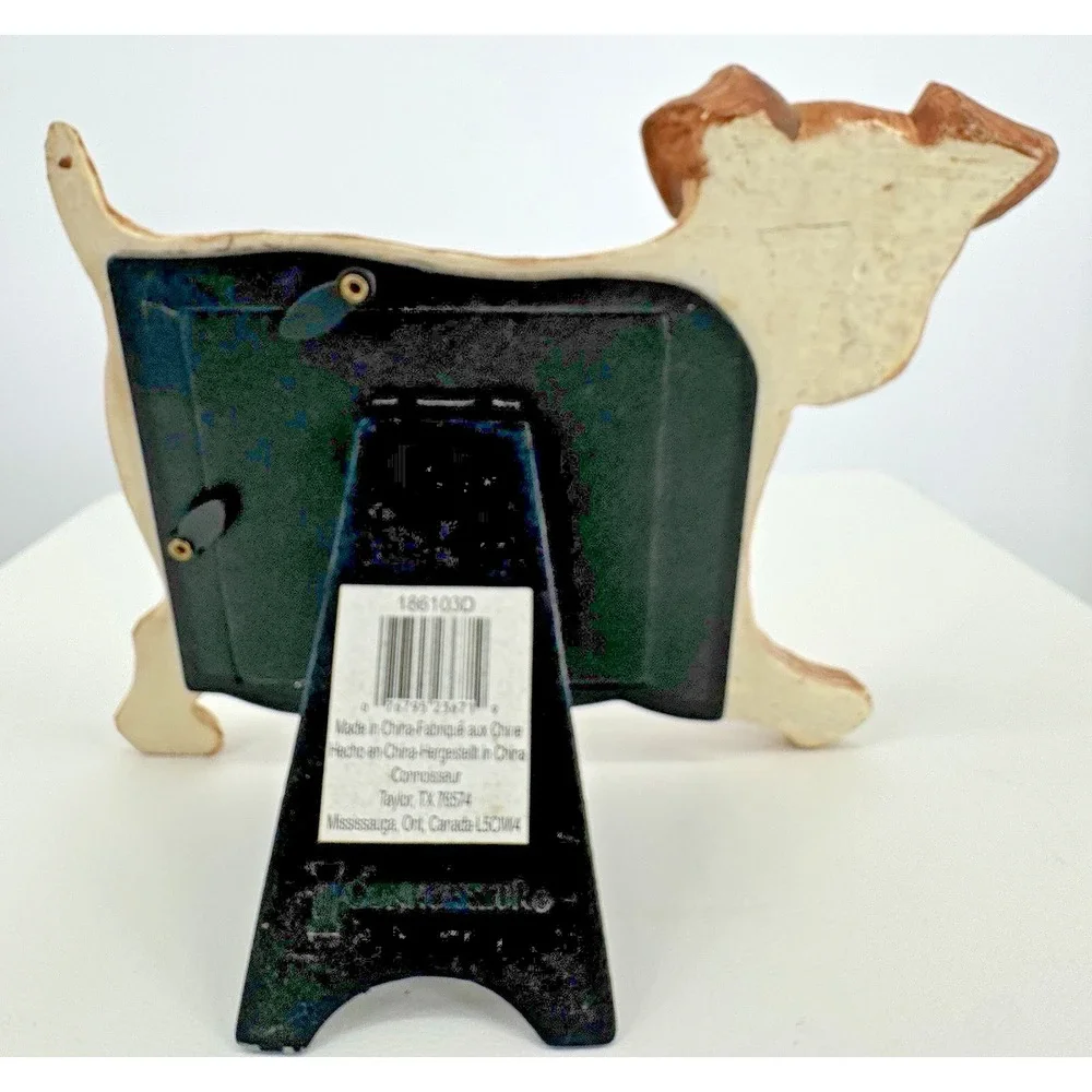 Dog Shaped Picture Frame Puppy Photo‎ Frame Rustic Wood Pet Lover Desk Decor